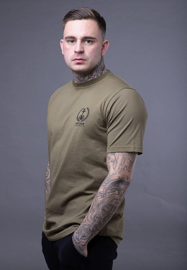 Anchor London FL Logo Army Green T-shirt - Anchor London 