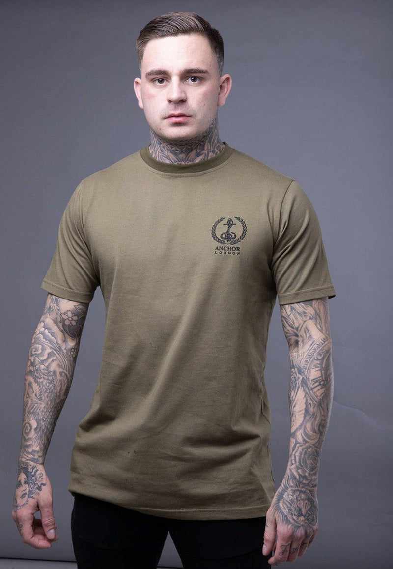 Anchor London FL Logo Army Green T-shirt - Anchor London 