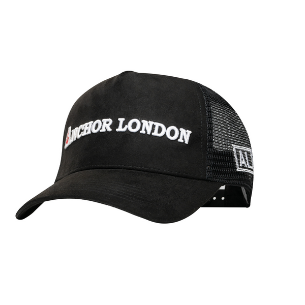 Anchor London Word Suede Trucker Black / White - Anchor London 