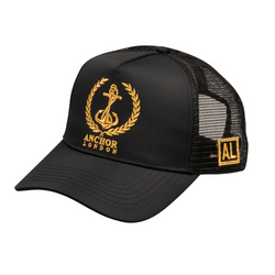Anchor London FL Logo Black/ Gold hat