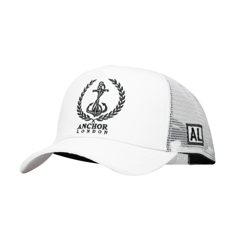 Anchor London FL logo white / black hat - Anchor London 