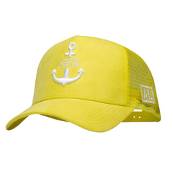 Anchor London Logo Suede Trucker Yellow/White - Anchor London 